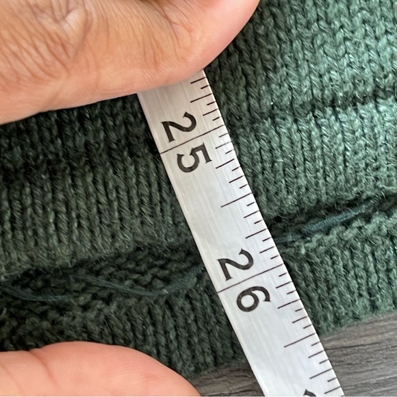 Vintage Hunter Green Embroidered Sequin Cardinal Full Zip Cardigan Women's XL - Picture 8 of 8